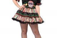 day of the dead doll plus size costume