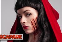 deadly red riding hood makeup tutorial - halloween makeup ideas