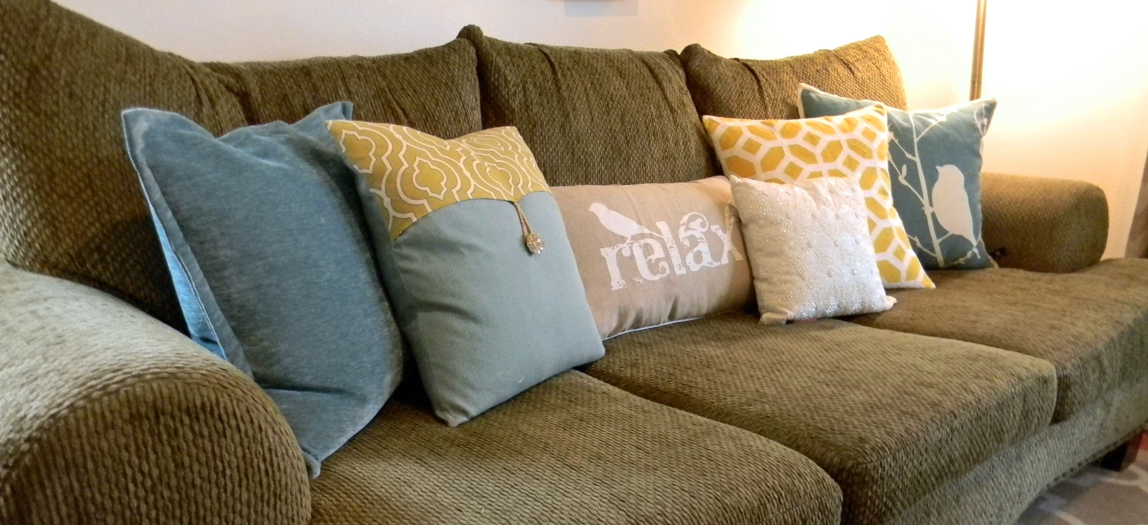 designer living room throw pillows
