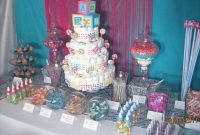 dessert table} melissa's baby shower | dessert table, baby shower