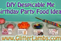 diy birthday blog: diy despicable me birthday party food ideas