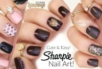 diy cute &amp; easy nail art for beginners - sharpie nail designs #40