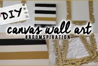 diy: easy canvas wall art - youtube