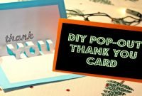 diy: easy pop-out thank you card - youtube