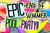 diy epic end of summer pool party!! - youtube