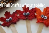 diy fall crafts - toddler friendly! - youtube