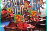 diy jake and the neverland pirates party center pieces - youtube