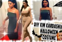 diy | kim kardashian halloween hair, makeup, outfit costume! (teeks