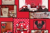 diy minnie mouse birthday party printable deluxe package red black