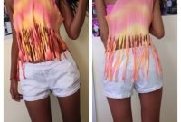 diy projects to try: make your own fringe t-shirt - pretty designs