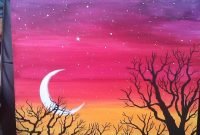 easy acrylic painting ideas trees - google search | canvas