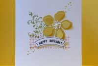 easy birthday card idea with stampin' up! timeless textures