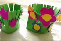 easy paper craft flower garden making for kids | paper craft diy