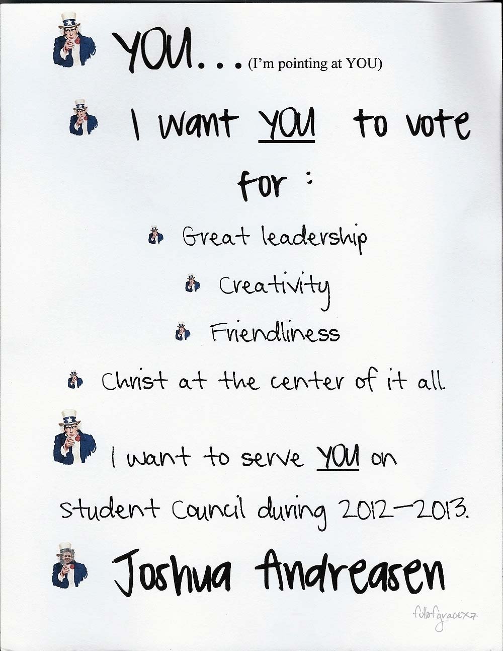 how to write a speech for student council election
