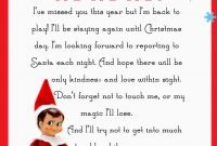 elf on the shelf letter {free printable}