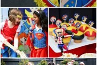 emma's 'dc super hero girls' party - fun party food, decorating