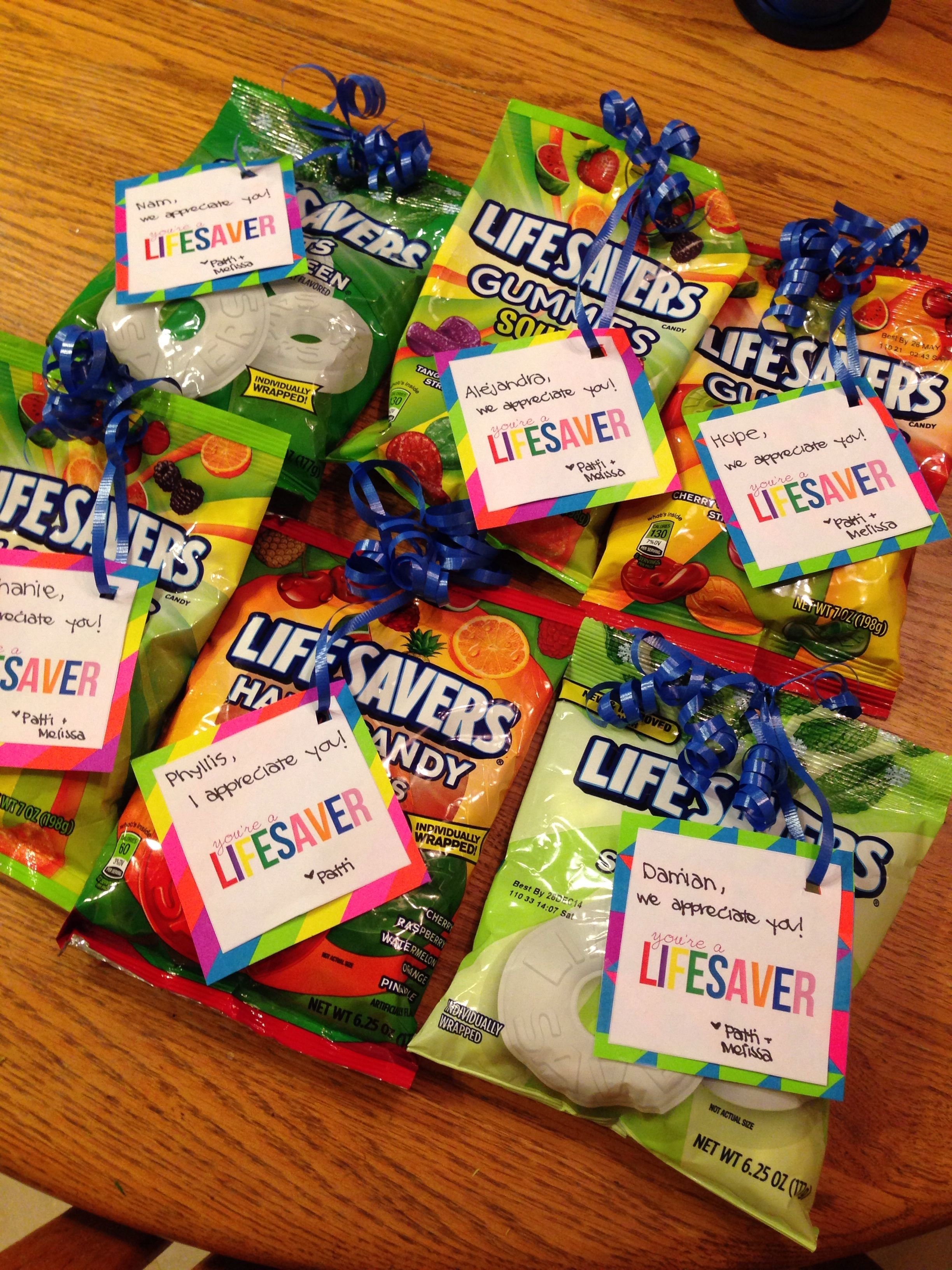 Employee Appreciation Gift Idea Easy Youre A Lifesaver Gifts 1 