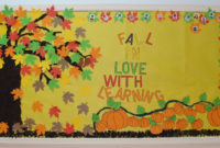 fall in love with learning! - fall bulletin board idea | fall