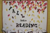 fall into reading at the library! | bulletin board, board and