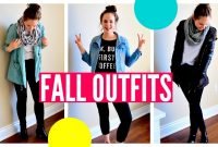 fall outfit ideas for school! autumn school lookbook 2015 - youtube