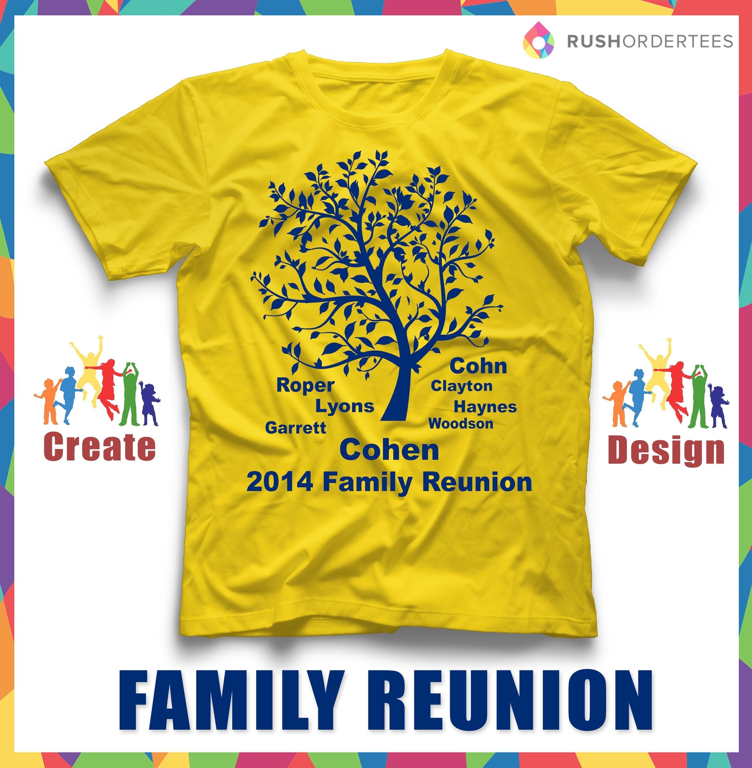 Family Reunion Tshirt, Funny family tree design tshirt family reunion