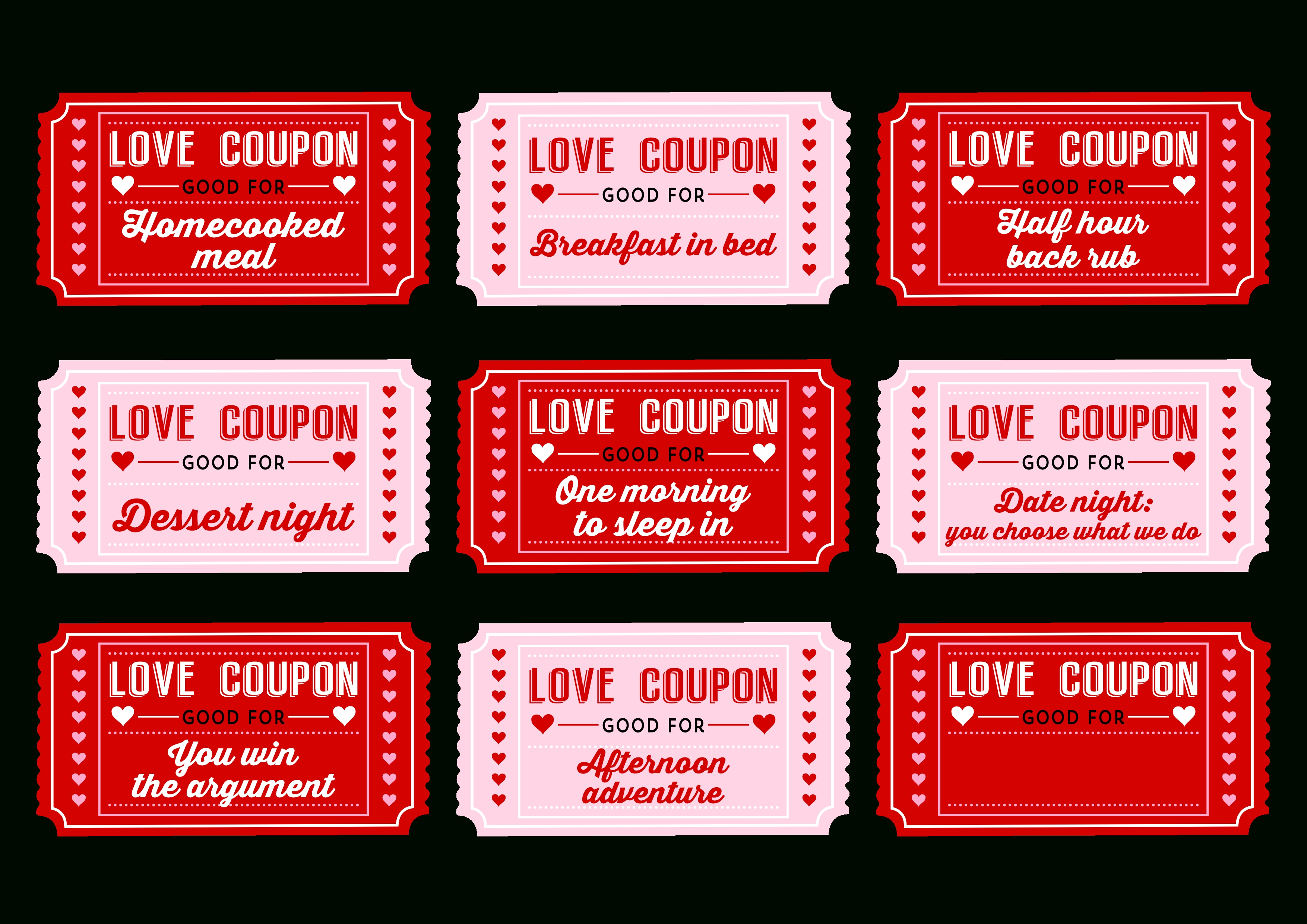 Free Printable Love Coupons For Her Printable Templates