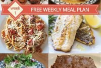 free weekly meal plan – family dinner menu ideas (week 1) – melanie