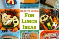 fun school lunch ideas for kids and back to school