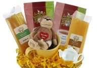 get well soon gift basket with stuffed toy