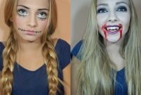 halloween costume ideas: creepy doll &amp; vampire makeup and hair