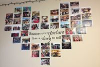 heart photo collage with a quote in the middle! quote decal from