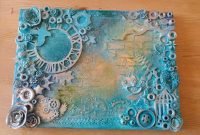 her altered heart: finnabair inspired mixed media canvas