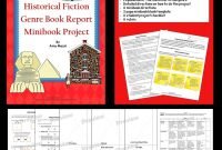 historical fiction genre minibook book report project &amp; rubric