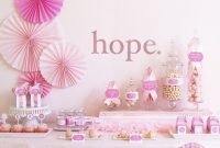 hope for a cure - breast cancer awareness month | dessert table