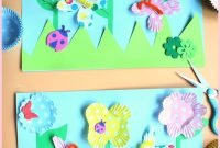 how to make a 3d spring picture - spring crafts | spring, craft and 3d