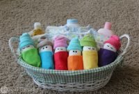 how to make diaper babies - easy baby shower gift idea - frugal fanatic