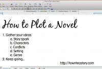 how to plot a novel -