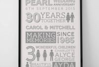 ideas for 30th wedding anniversary gifts elegant 30th wedding pearl