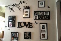 ideas for hanging multiple pictures on wall • walls ideas