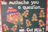 infant art: gingerbread bulletin board. sandpaper sensory