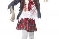 kids zombie school girl costume