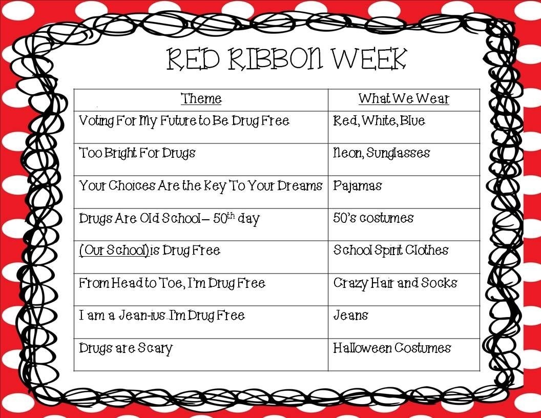 10 Lovable Red Ribbon Week Ideas For Elementary School 2024