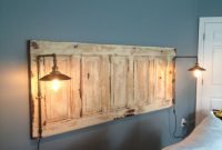 king size natural headboard with lights | headboard | pinterest