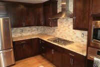 kitchen tile backsplash ideas with cherry cabinets on with hd