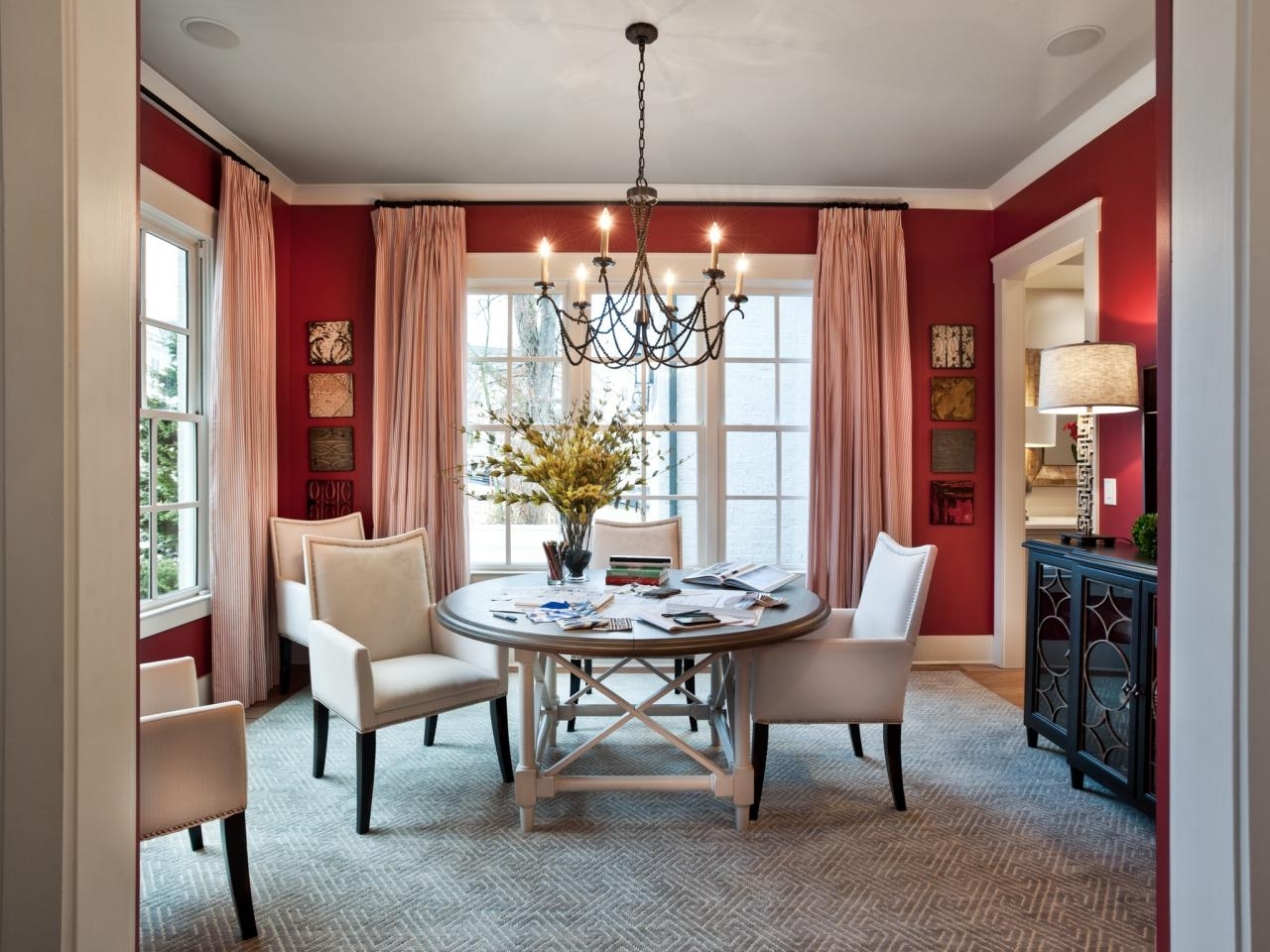 Dining Room Sets And Window Treatment Ideas