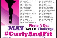 may photo a day #curlyandfit weight loss challenge prizes