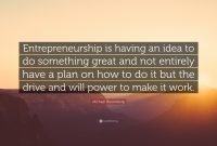 michael bloomberg quote: “entrepreneurship is having an idea to do