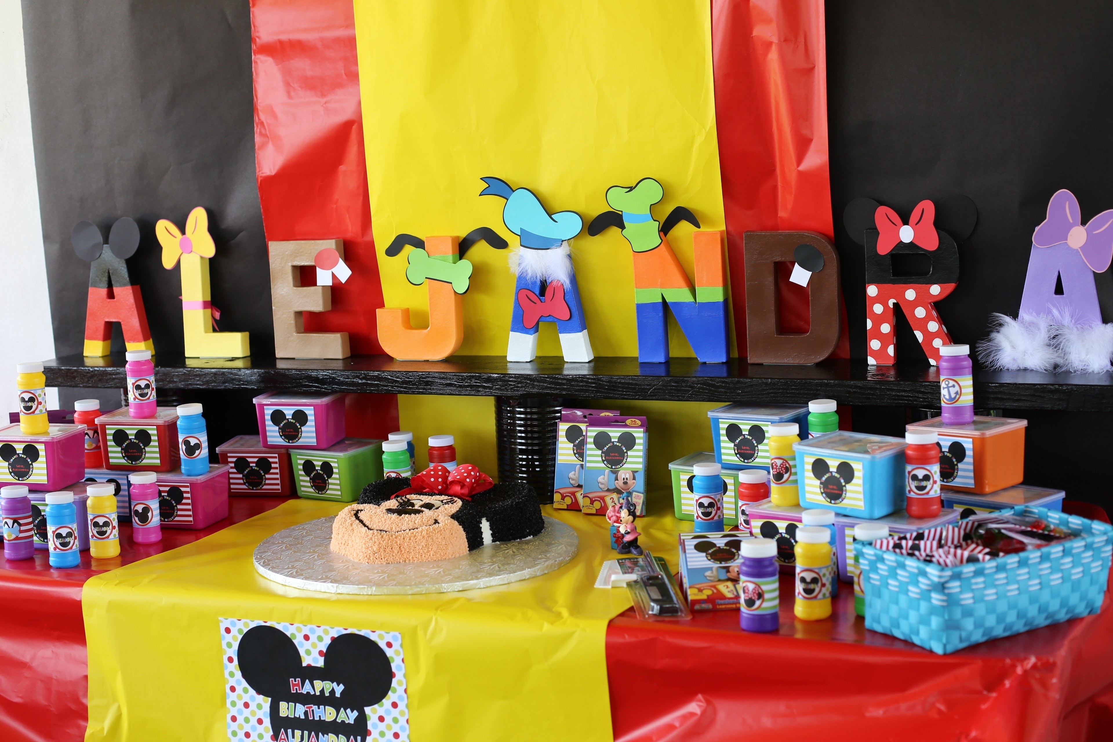 Mickey Mouse Clubhouse Birthday Party Cake Table Ideas Collection 