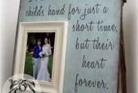 mother of the bride gift, personalized picture frame, a mother holds
