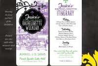 nealon design: new orleans . bachelorette weekend invitation